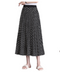 Dot Pleated Skirt  - SK1211  Black